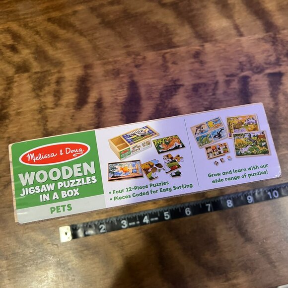 Melissa & Doug 4 PETZ in a box puzzle, Bin BY - Picture 3 of 6